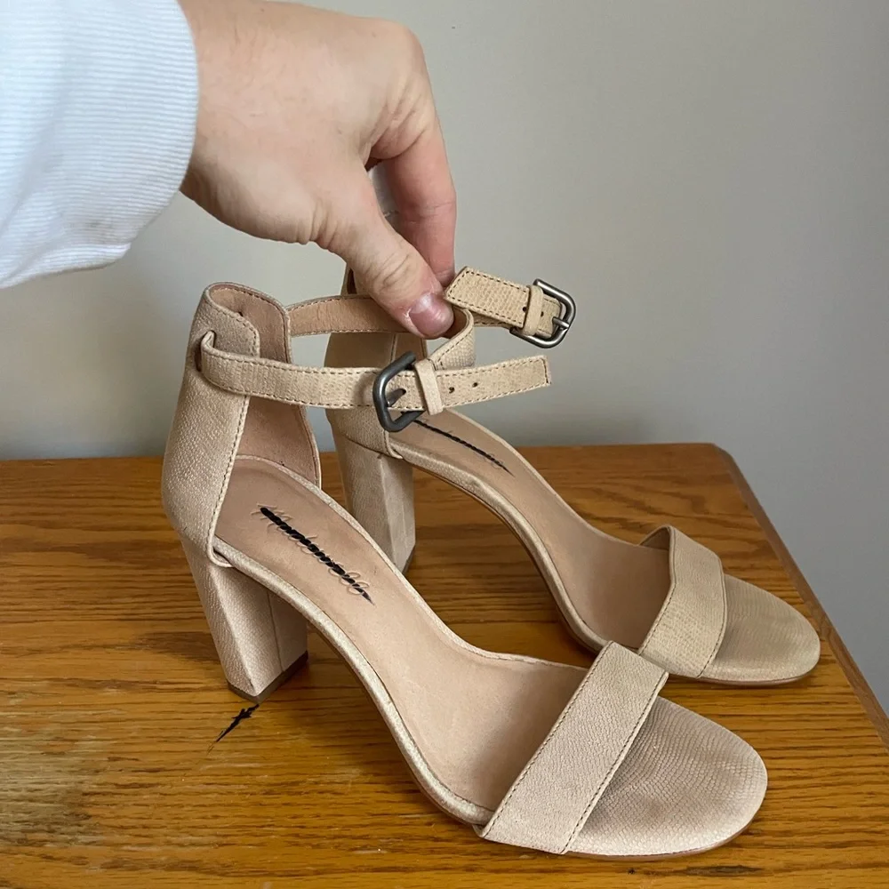 Madewell The Brooke Ankle Strap Sandal Size 6.5 - Picture 4 of 10